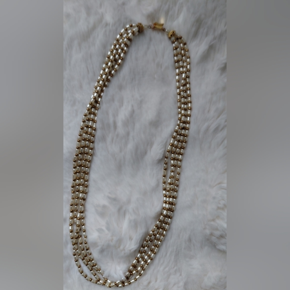 Four Strand Beaded Necklace - Picture 4 of 15